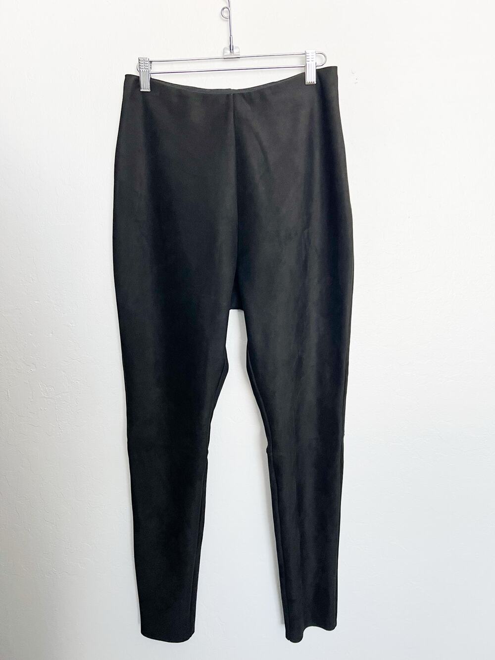 NWT Commando Faux Suede Leggings Large Black Pants Skinny